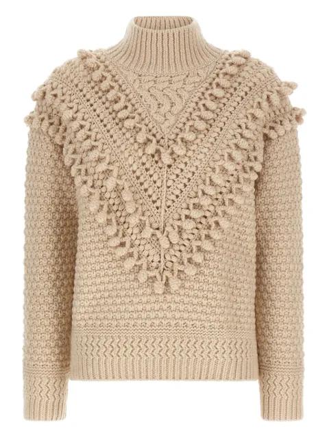 Hypnotic Bauble pompom-detail sweater by ZIMMERMANN