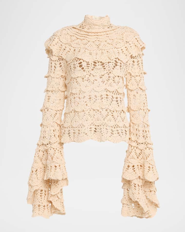 Hypnotic Hand Crochet Sweater by ZIMMERMANN Hypnotic Hand Crochet Sweater by ZIMMERMANN
