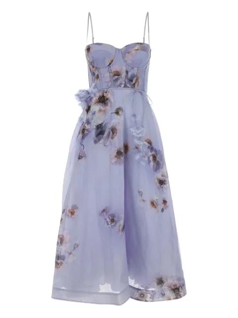 Hypnotic Picnic floral-print midi dress by ZIMMERMANN