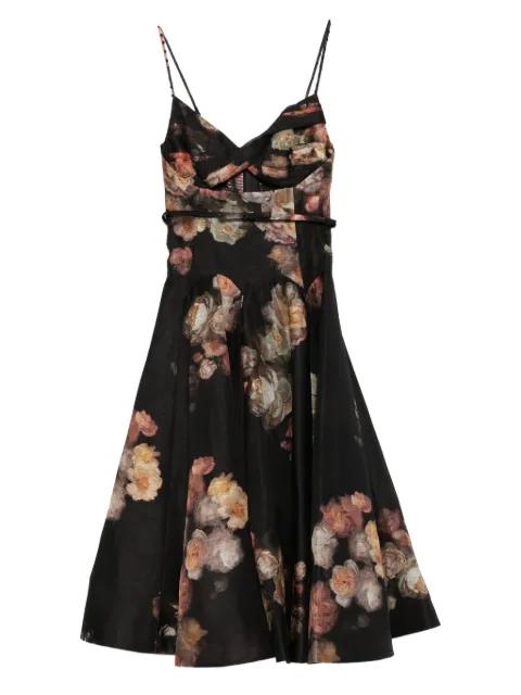 Hypnotic Twist floral-print midi dress by ZIMMERMANN
