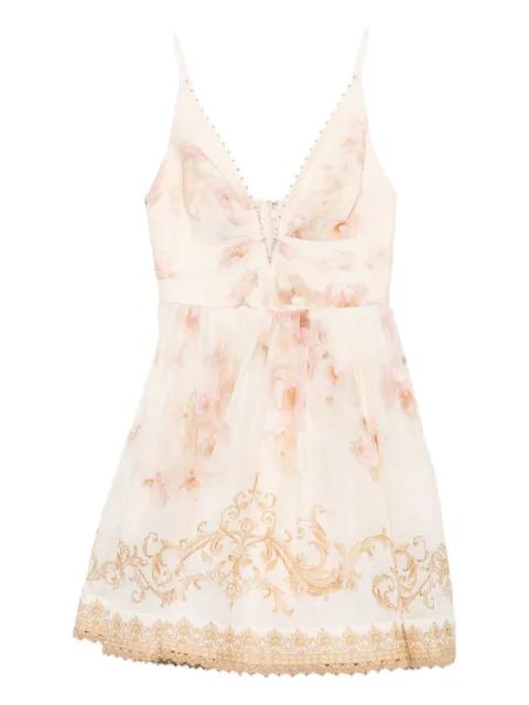 Hypnotic trimmed mini dress by ZIMMERMANN