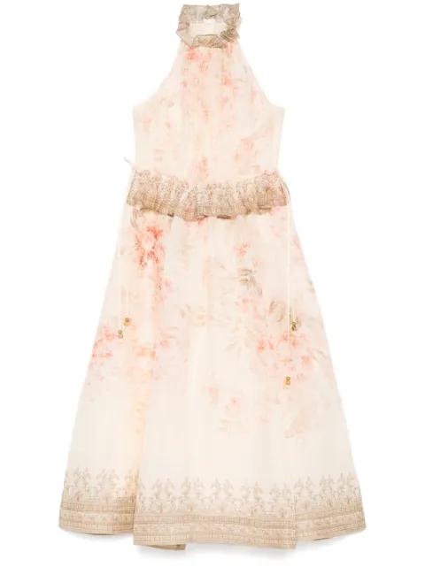 Illuminate Halter midi dress by ZIMMERMANN