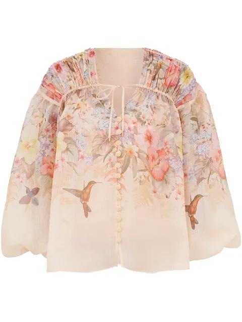 Illuminate blouse by ZIMMERMANN