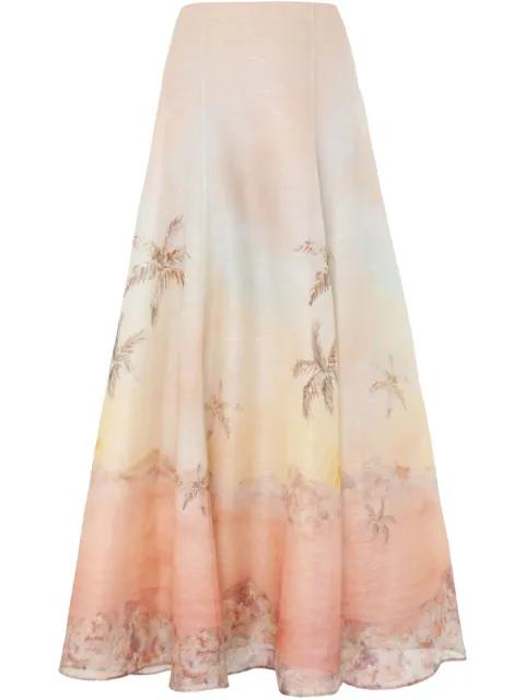 Illuminate maxi skirt by ZIMMERMANN