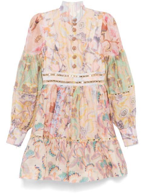 Illustration Mirror mini dress by ZIMMERMANN