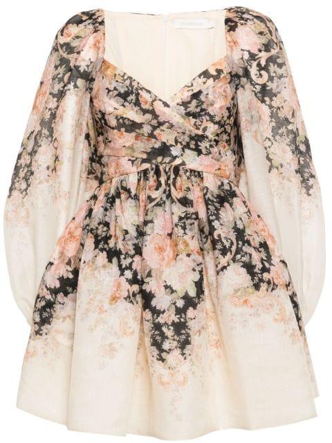 Illustration mini dress by ZIMMERMANN