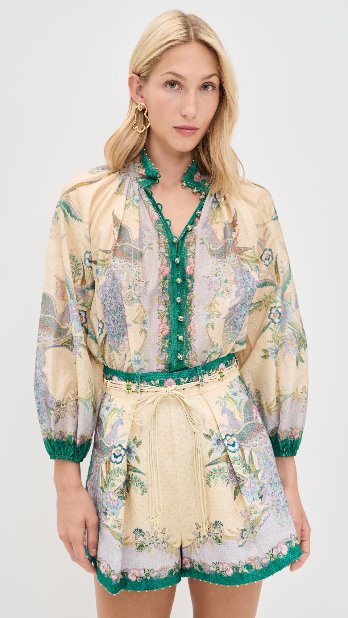 Indra Billow Blouse by ZIMMERMANN