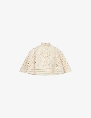 Indra Embroidered Cotton Cape by ZIMMERMANN