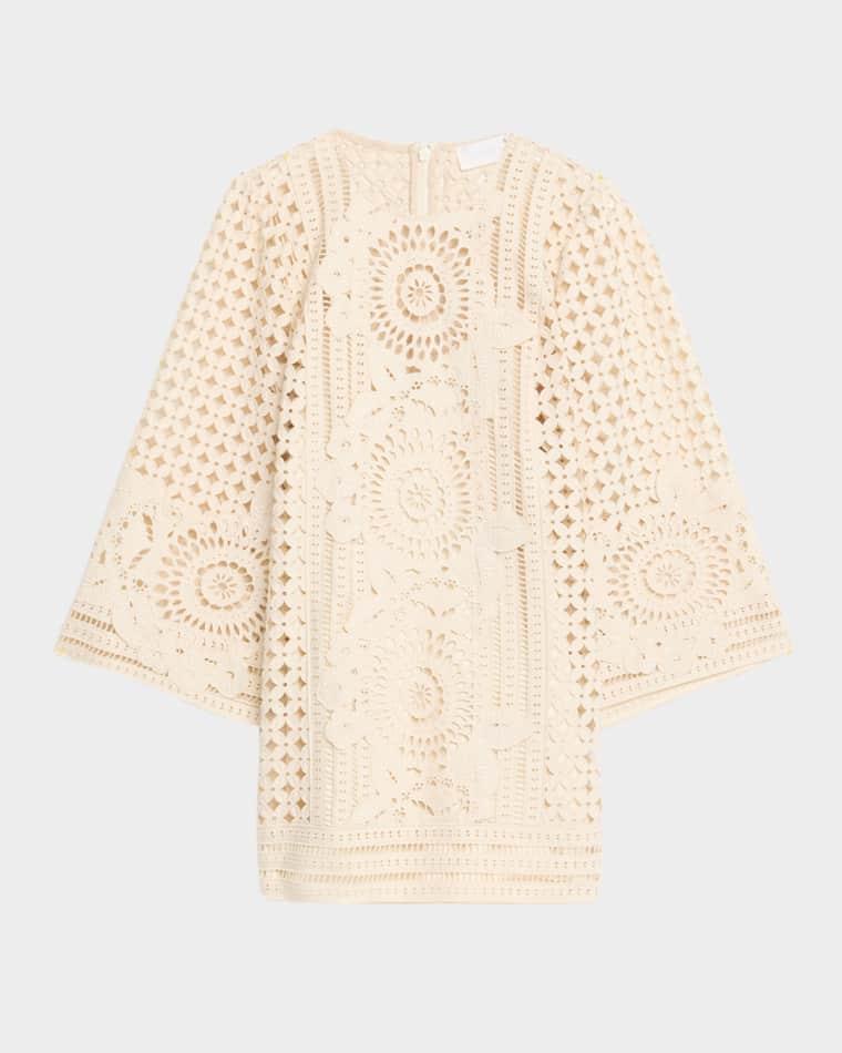 Indra Embroidered Mini Dress by ZIMMERMANN