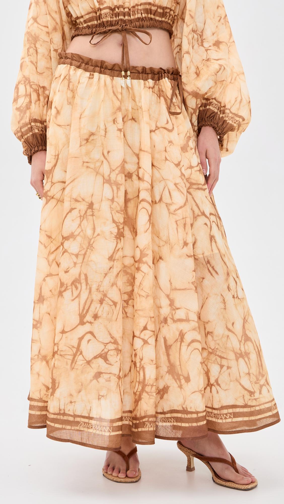Indra Midi Skirt by ZIMMERMANN