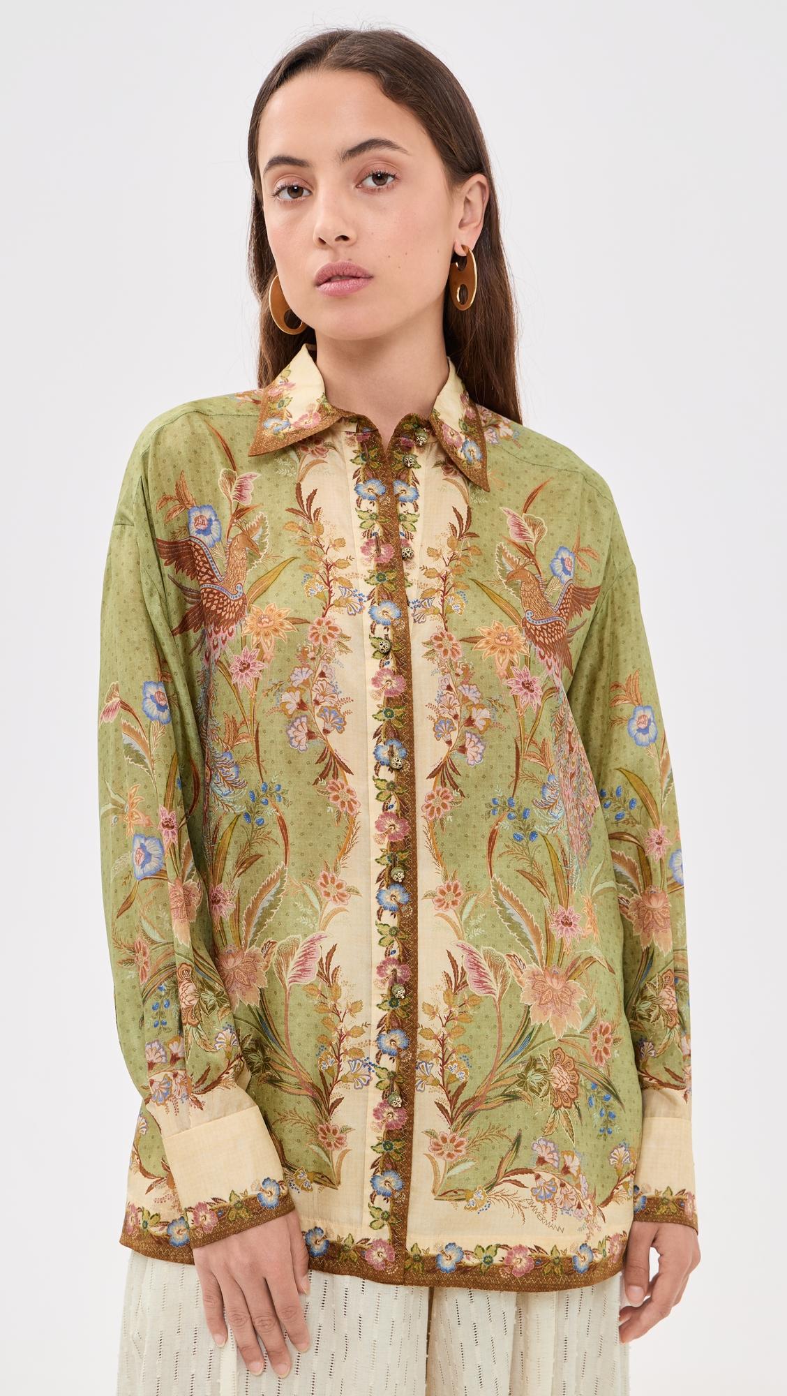 Indra Relaxed Shirt by ZIMMERMANN