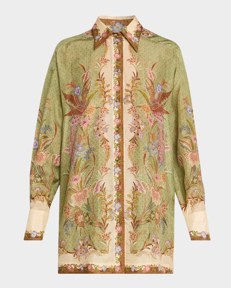 Indra Relaxed Silk Shirt by ZIMMERMANN