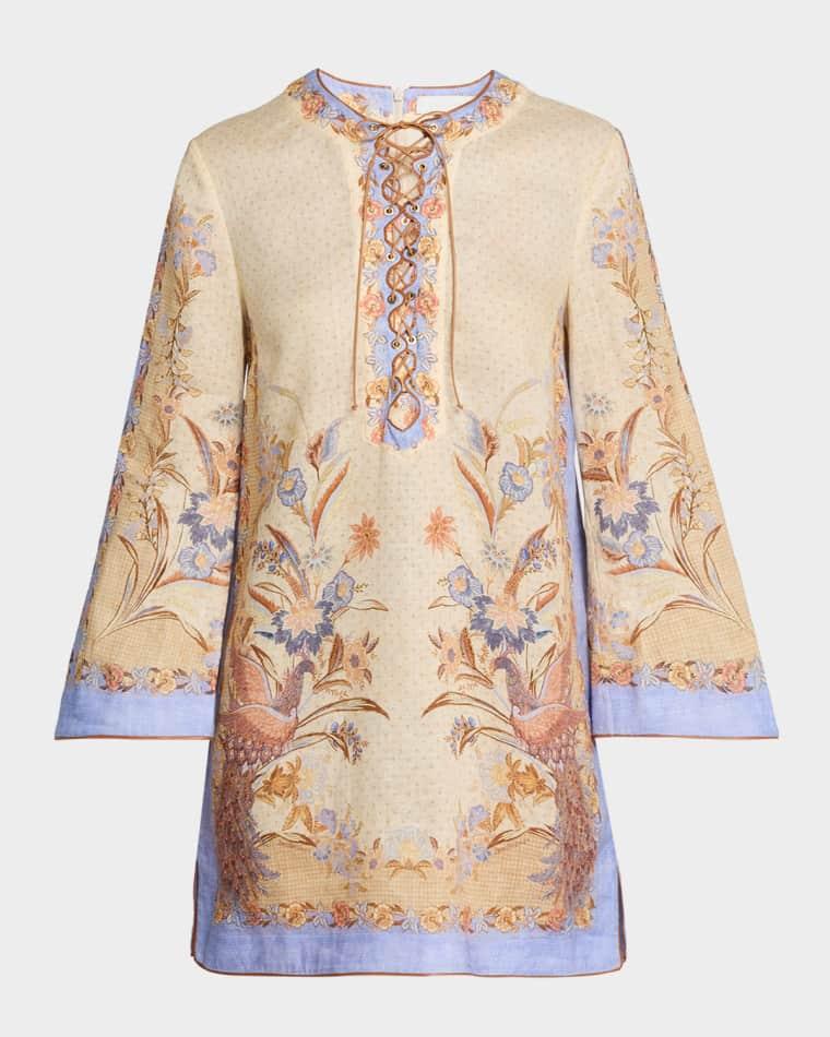 Indra Tunic Mini Dress by ZIMMERMANN