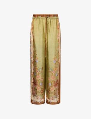 Indra Wide-Leg Silk Trousers by ZIMMERMANN