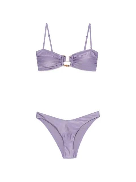 Indra bamboo-trim bikini by ZIMMERMANN