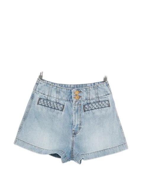 Indra braided-trim shorts by ZIMMERMANN