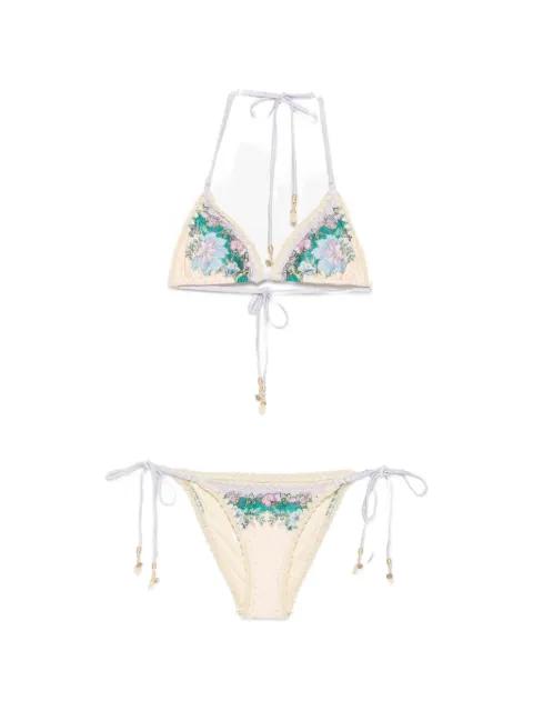 Indra crochet-detail bikini by ZIMMERMANN