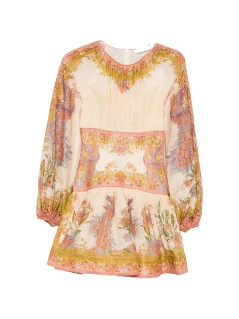 Indra floral-print mini dress by ZIMMERMANN