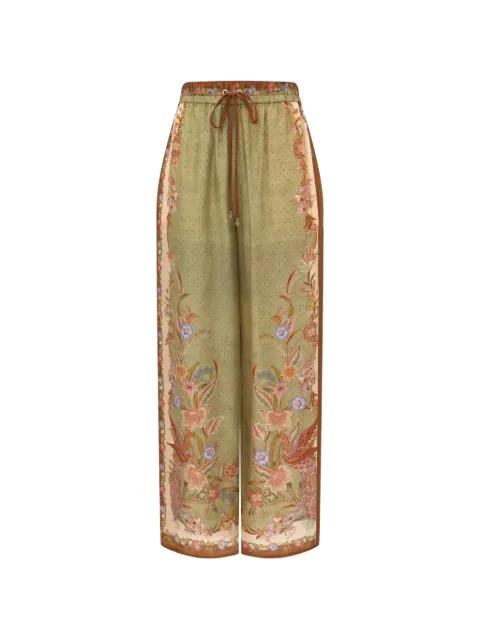 Indra floral-print trousers by ZIMMERMANN