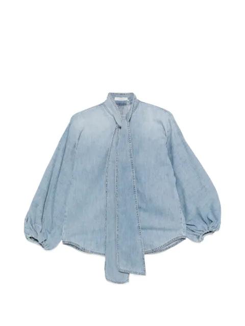 Indra tie-neck blouse by ZIMMERMANN