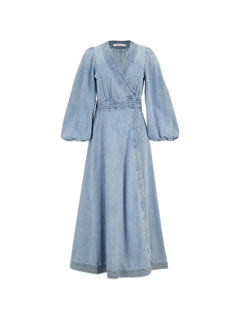 Indra wrap midi dress by ZIMMERMANN