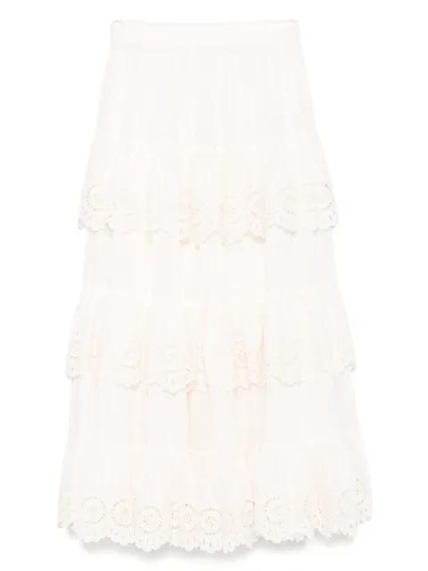 Lucky embroidered skirt by ZIMMERMANN