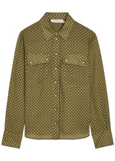 Luna Cargo patterned ramie shirt by ZIMMERMANN