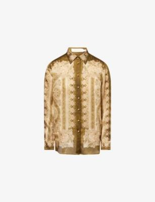 Luna Paisley-Print Silk Shirt by ZIMMERMANN