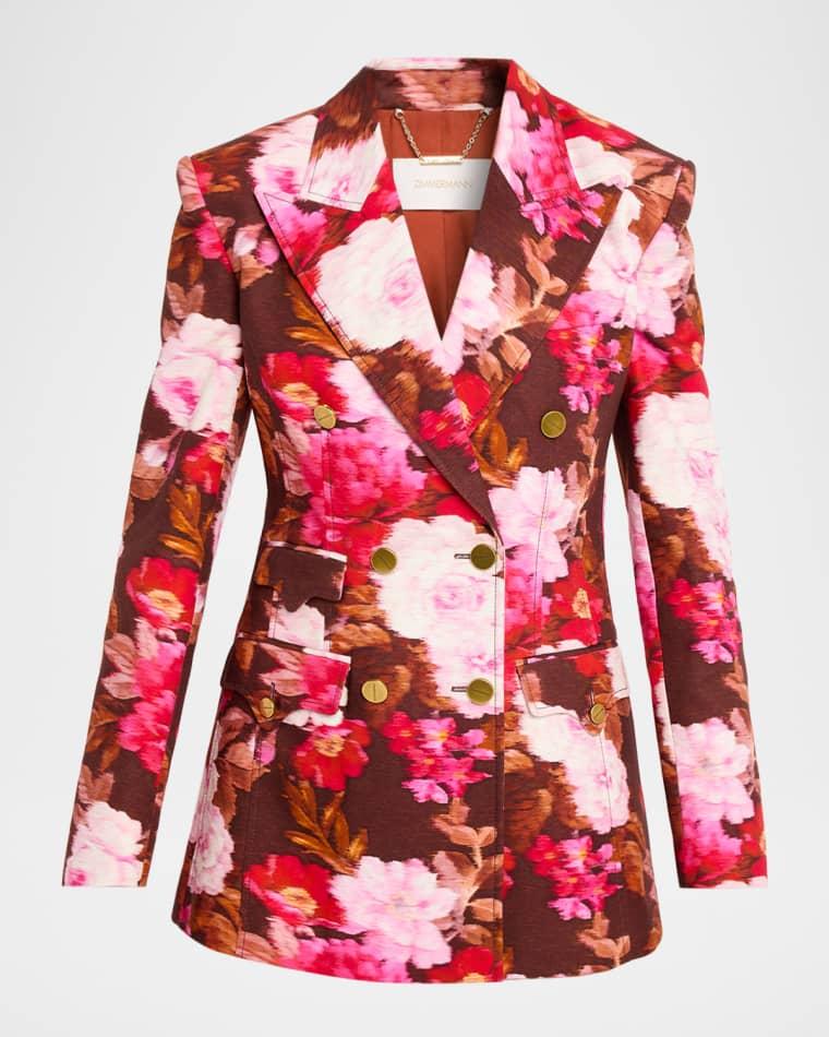Luna Printed Drill Blazer by ZIMMERMANN