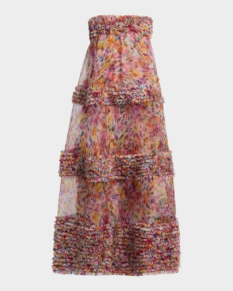 Luna Ruffle Bandeau Gown by ZIMMERMANN