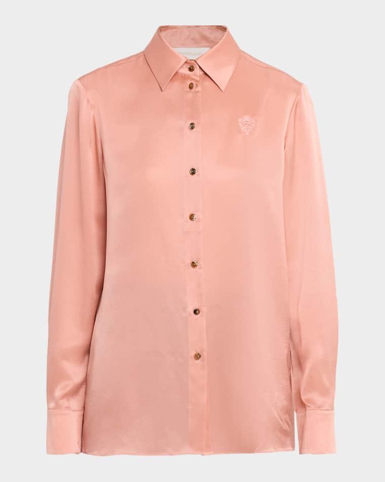 Luna Satin Shirt by ZIMMERMANN