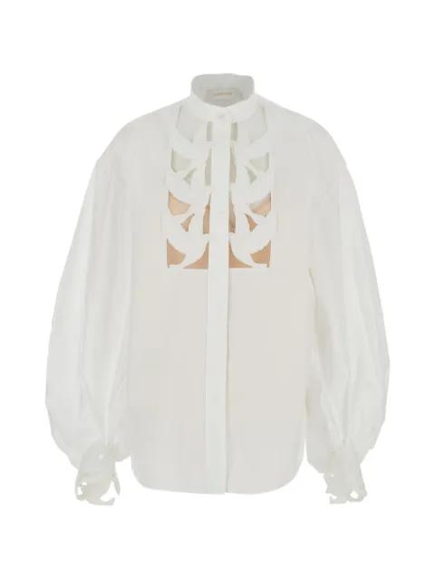 Luna cutout-detail blouse by ZIMMERMANN