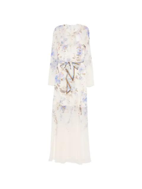Luna floral print tie maxi dress by ZIMMERMANN