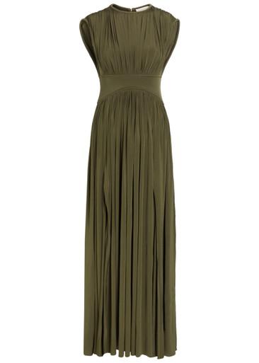 Luna gathered stretch-jersey maxi dress by ZIMMERMANN