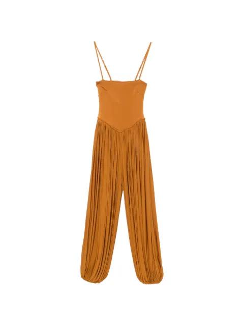 Luna pleated-leg jumpsuit by ZIMMERMANN