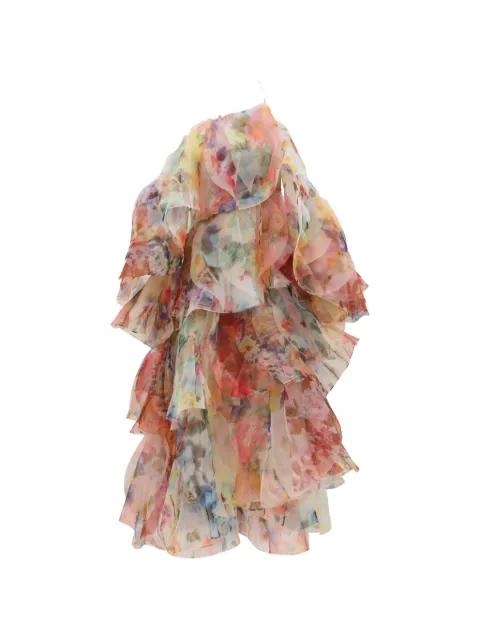 Luna ruffled floral-print dress by ZIMMERMANN