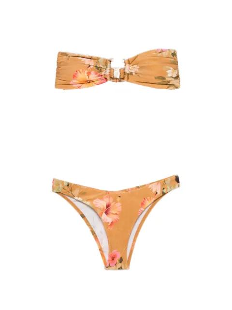 Mahon Bamboo floral-print bikini by ZIMMERMANN