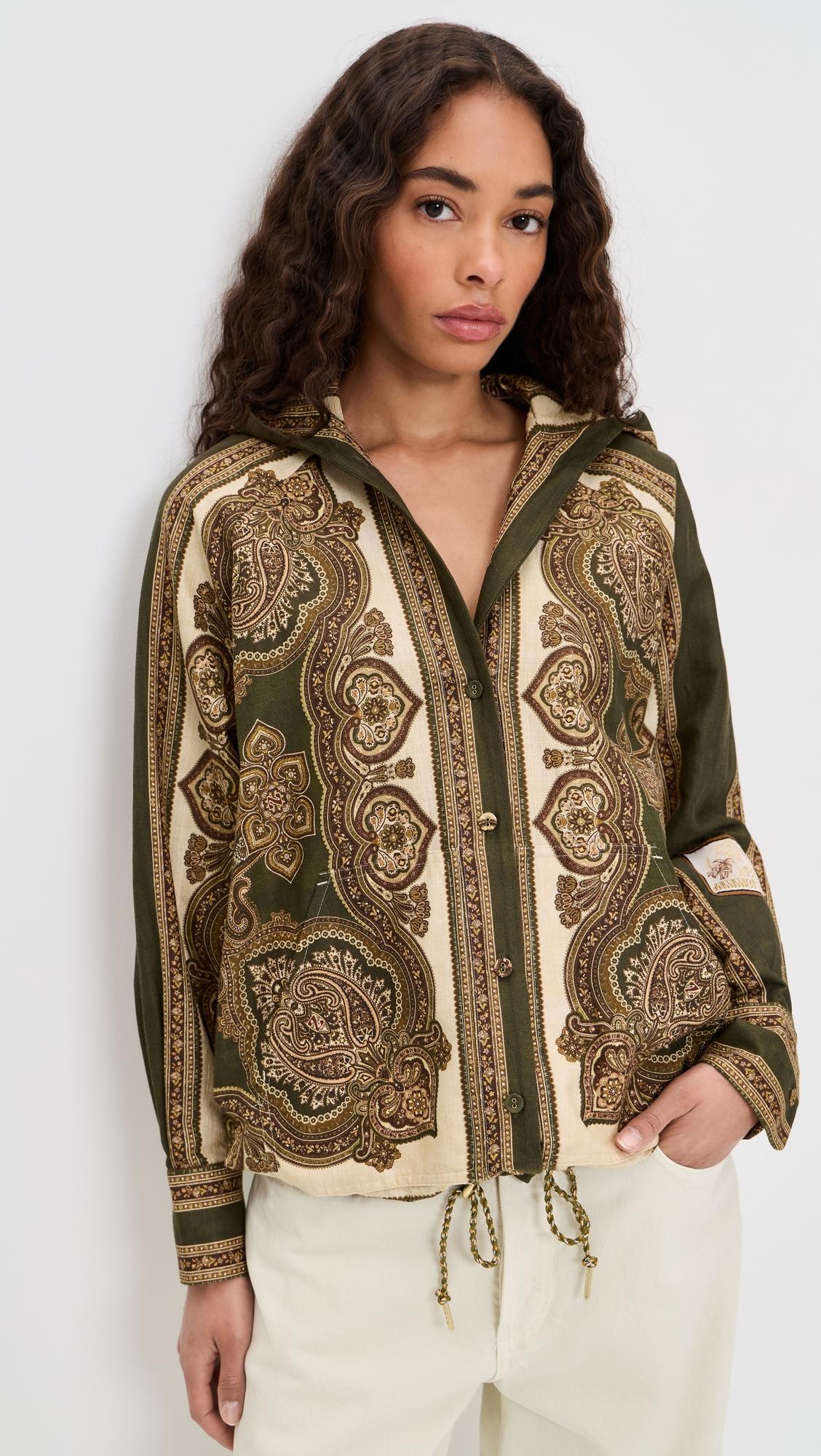 Mahon Hooded Shirt by ZIMMERMANN