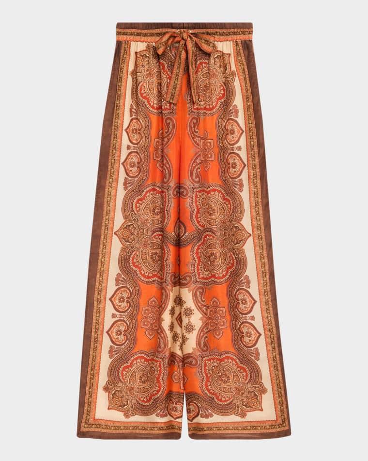 Mahon Relaxed Silk Pants by ZIMMERMANN