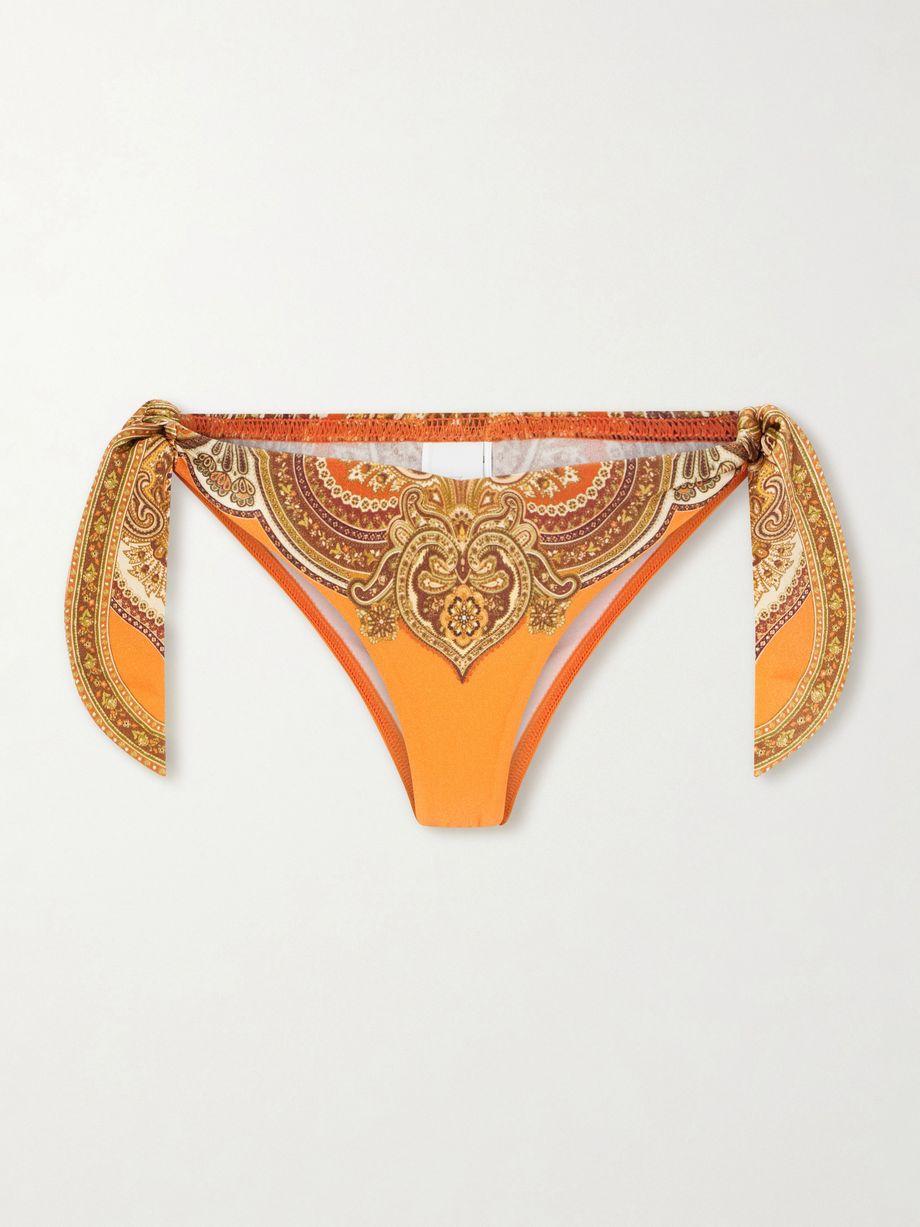 Mahon printed bikini briefs by ZIMMERMANN