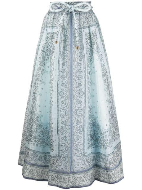 Matchmaker midi skirt by ZIMMERMANN
