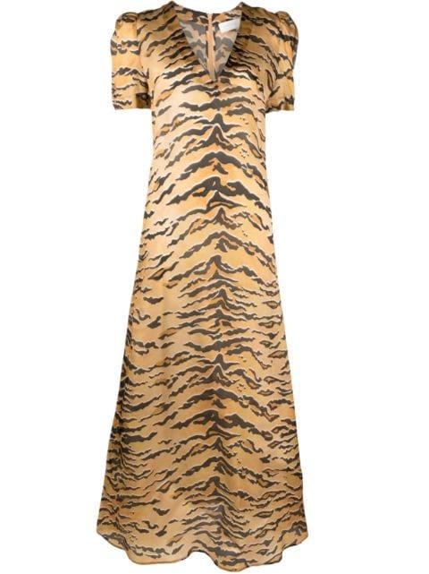 Matchmaker tiger-print maxi dress by ZIMMERMANN