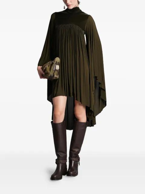 Memento high-neck pleated dress by ZIMMERMANN