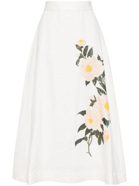 Natura flare skirt by ZIMMERMANN
