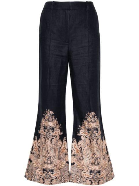Natura high-waist flared trousers by ZIMMERMANN