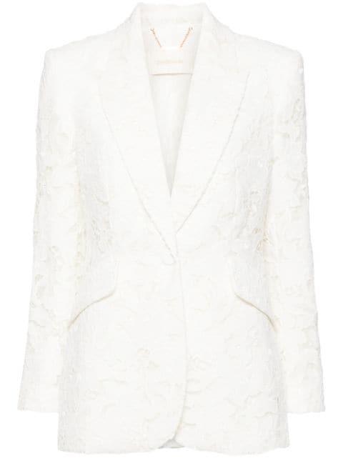 Natura lace-detail blazer by ZIMMERMANN