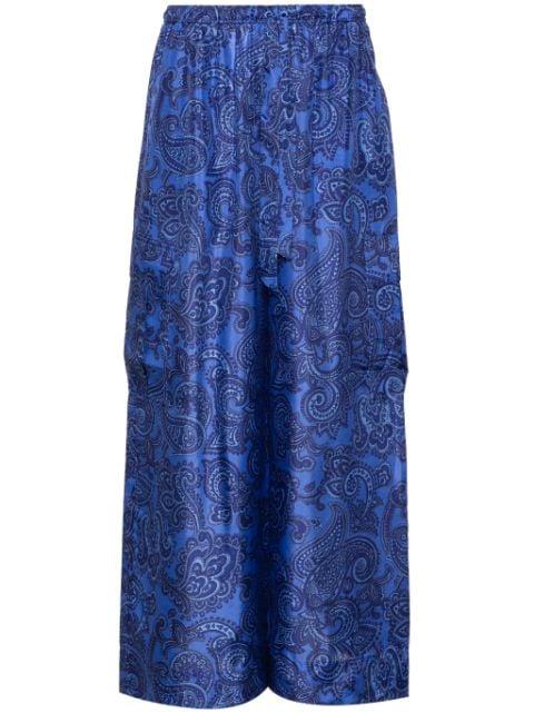 Ottie silk palazzo trousers by ZIMMERMANN
