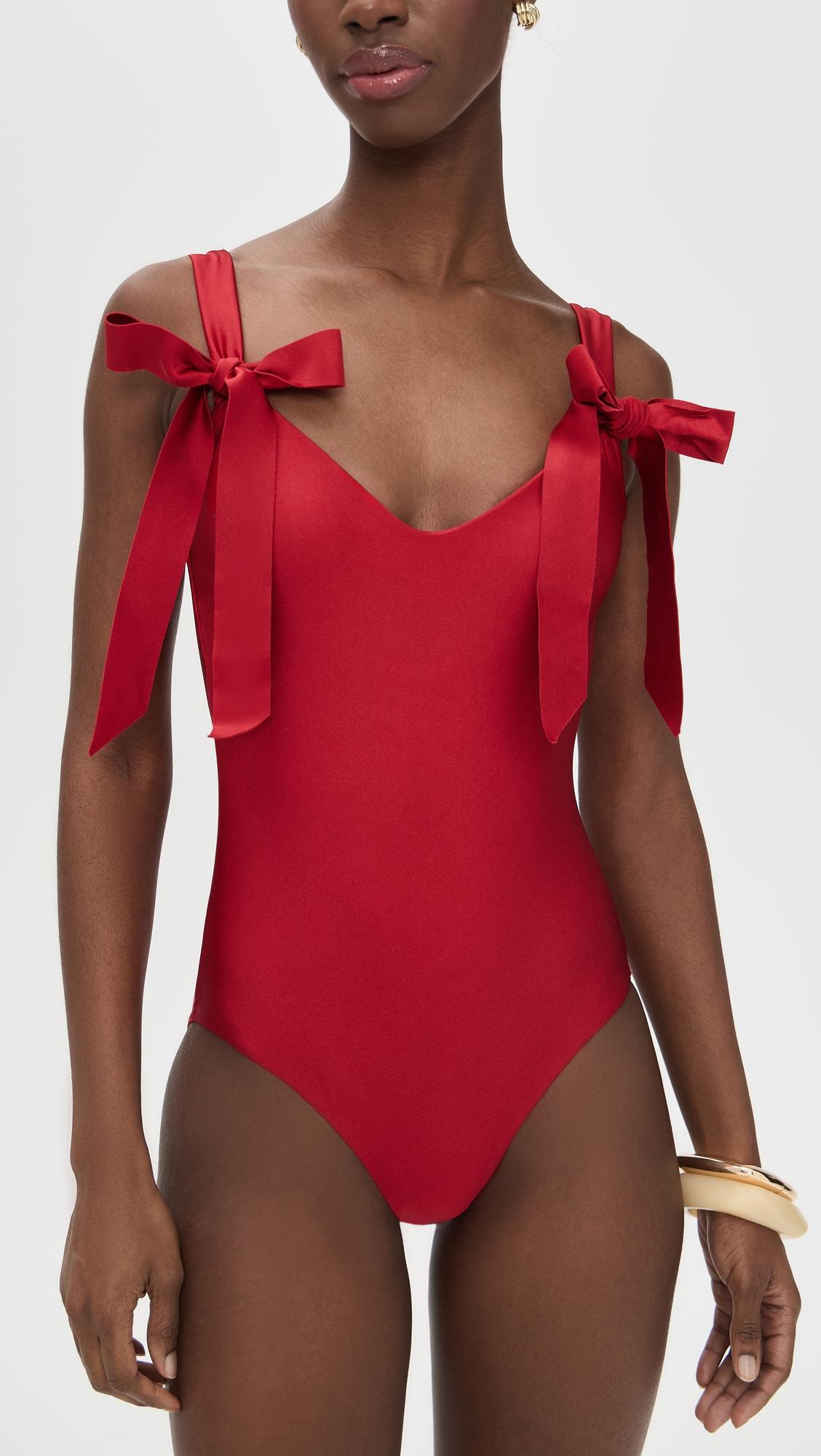 Patience Bow Tie One Piece by ZIMMERMANN