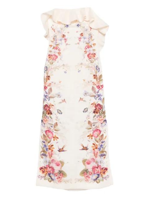 Patience Frill midi dress by ZIMMERMANN