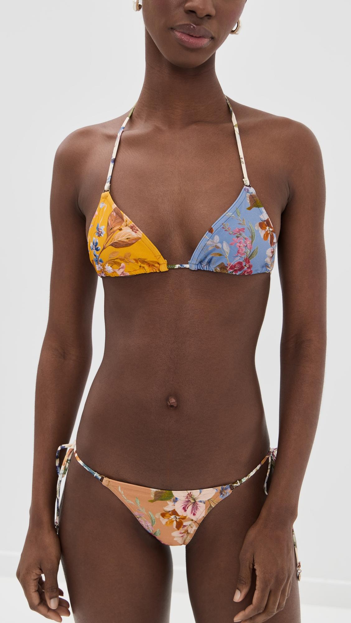 Patience Spliced Triangle Bikini Set by ZIMMERMANN